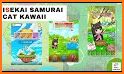 Isekai Samurai Cat Kawaii related image