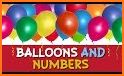 Learn Numbers 1 to 10 in English with balloons related image