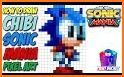 Sonic Pixel Art - Color by Number for Free related image