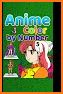 Anime Color by Number - Kawai Manga Painting Book related image