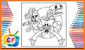 Playtime: Huggy coloring poppy related image