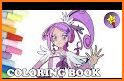Glitterr Precure Doki Forces Coloring Book related image