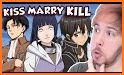 Kiss Marry or Kill Anime Game Challenge related image