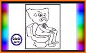 Poppy Wuggy Coloring book Game related image