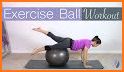 Pilates on the ball related image