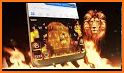 Fire Flaming Lion Keyboard Theme related image