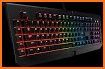 Rainbow Waterdrop Keyboard Theme related image