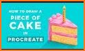 Birthday Cake Coloring By Number - Pixel Art related image