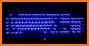 Blue Weed Glow Keyboard Theme related image