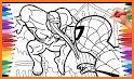 Coloring Spider Super Heroes related image