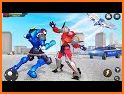 Flying Police Eagle Robot Transform Shooting Games related image