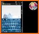 Blue Ice Flame Flower  Keyboard Theme related image