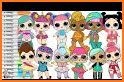 lol dolls Coloring related image