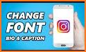 Inst-enter : new line/ tags / fonts for Instagram related image