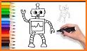Animated Robots Coloring Book for Boys related image