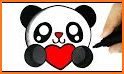 Paint Number:Pandas Color By Number-Kawaii Pandas related image