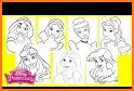 Princesses Coloring Book related image