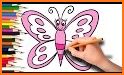 butterfly coloring book related image