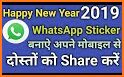 Happy New Year 2019 Stickers related image