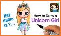 How to Draw a Unicorn - Unicorn Drawing related image