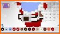 Christmas Colouring Pixel Art related image