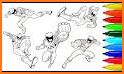 power rangers and other Super Heroes Coloring related image