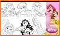 maona coloring princesses book related image