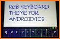 3D Blue Black Tech Keyboard Theme related image