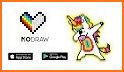 Panda Unicorn - Color by Number Pixel Art Pages related image