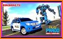 Police Prado Car Robot Transform Games: Car Games related image