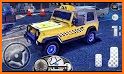 Flying Car Yellow Cab City Taxi Driving Games related image