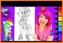 Coloring Book of My Little Pony related image