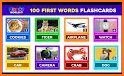 First Words Flashcards for baby/toddler/kids - US related image