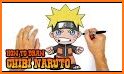 How to Draw and color by number Naruto related image