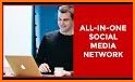 All in one social media and social network related image