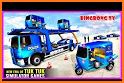 Police Tuk Tuk Transporter :Police Transport Games related image