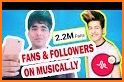 Musically followers free likes and fans be famous related image