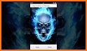 Fire, Blue, Skull Themes, Live Wallpaper related image
