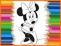 Minnie Mouse Coloring book related image