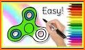 Fidget Spinner Coloring Book & Drawing Kids Game related image