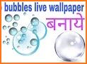 Bubble photo live wallpaper with aquarium related image