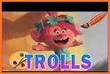 coloring happy from trolls related image