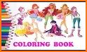 How to color winx club related image