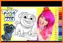 Puppy Dog Coloring Book related image