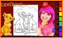Coloring book of Lion King related image
