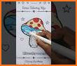 Mushroom Glitter Coloring Page related image