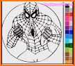 Coloring Book for the amazing spider hero related image