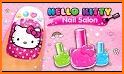 Kitty Nail Art Design & Coloring Game related image