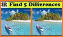 Find Five: Find the difference related image