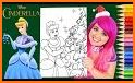Paint and color drawings of the Cinderella tale related image
